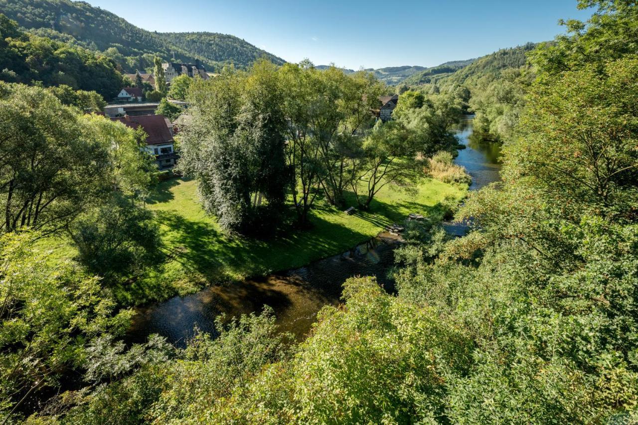 Hotel & Ferienwohnungen Bohlenblick Saalfeld Saale Εξωτερικό φωτογραφία